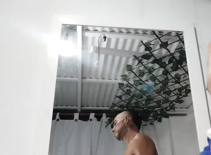 Cum in Front of the Mirror