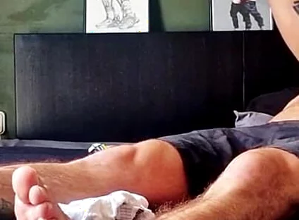 Bearded Master's Feet Massage & Worship by Hairy Muscle Sub