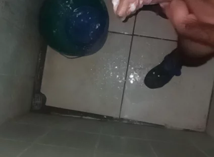 Jerk Boy Roasts His Handjobs More Than Three Times a Day in the Shower