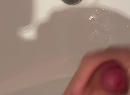 Accidental Golden Shower on My Hand While Pissing in Sink & Cumshots