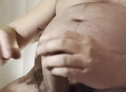Hairy Stepdaddy Bator, Hot Cheesy Wank & Cum