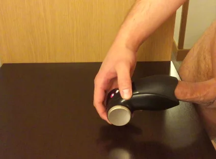 Triple Cumshot in My Hotel Room Using Fun Factory Glans Vibrator