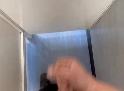 Wanking in Toilet