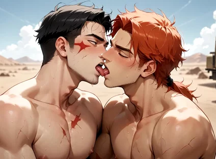 Unleash the Gay Muscle Cumshot Storm in the Desert - the Greatest and Hottest XXX!