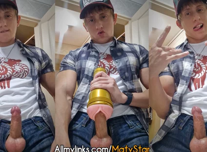 Fucking Fleshlight Clothed!