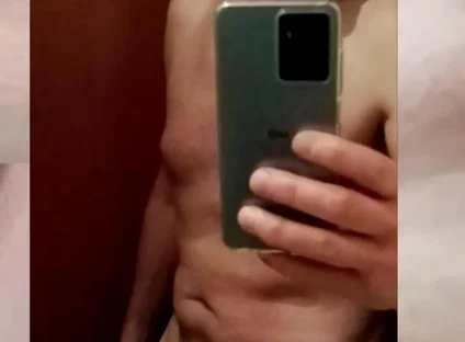Hot Guy Nico Cums Hard Watching Hard Cock Selfie