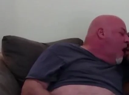 Caught by Neighbor! Jerking BBC Gets a Surprise When Neighbor Stops Over!