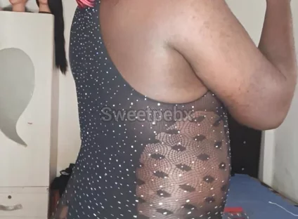 Jerking off My Dick with My Lingerie