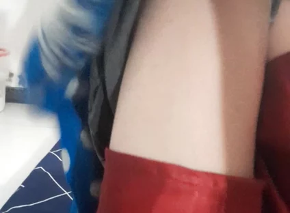 Wearing Mini Satin Skirt Inside Shorts