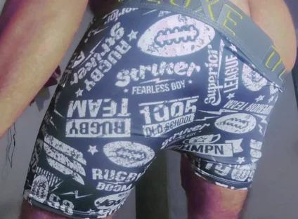 Gray Boxer and White Socks (video 1)