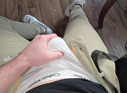 POV College Pump! Muscular Stepdaddy Hardens Thick Cock & Jerks - Follow on X Phantomgentx