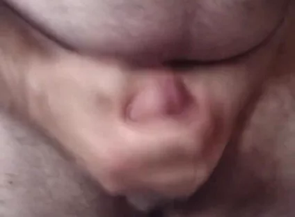 Handsome Mature Chubby with Big Fat Cock Masturbating with His Very Hard Cock Until He Cums a Lot