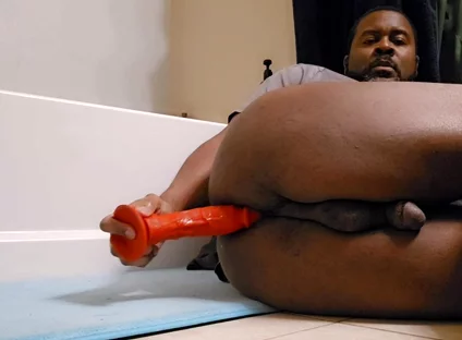 Watch Me Fuck My Black Ass with a Dildo