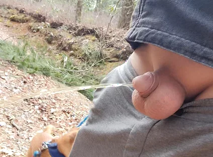 Small Cock in Car to Piss Outside Plus My Ass and Balls