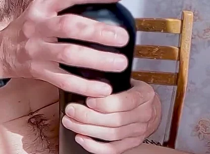The Guy Fucks All His Toys and Cums Inside, a Lot of Pleasure and Sperm with Moans