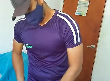 Indian Black Cock Gets Masturbated