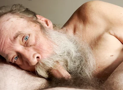 Papa Bear Sucks and Worships Hairy Cub Cock