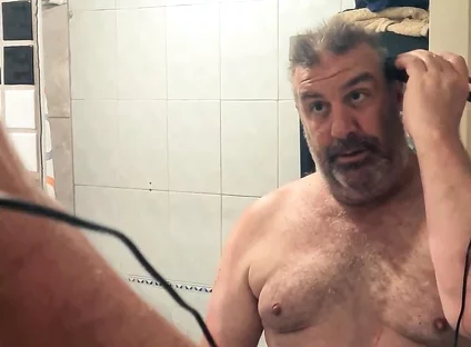 Before the Fight - Silver Daddy Boxer POV