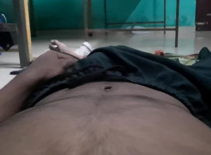 Horny Boy Laying on the Bed, Touching Himself