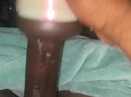 Moving Big Black Dick in Fleshlight