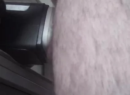 Handsome Mature Chubby with Big Fat, Uses Masturbation Machine in Close-up