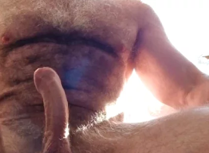 Hairy Muscle Stepdad Jerks off