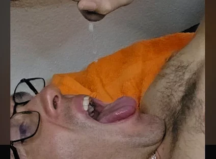 POV Cumswallow Slave Dripping Warm Cum