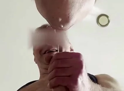 The Old Man Can't Cum From a Student's
