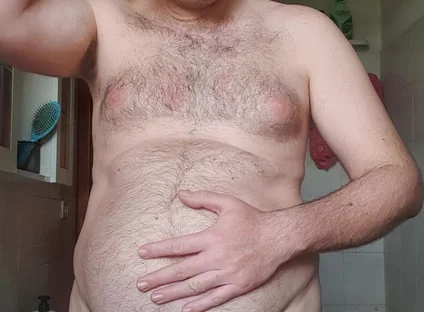 All Naked in Bathroom
