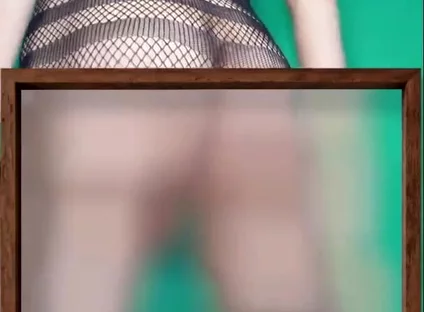 Fishnet Dress with and Without Some Panties