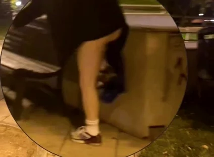 Amateur Boy Caught Changing in a Park, Flashing His Ass