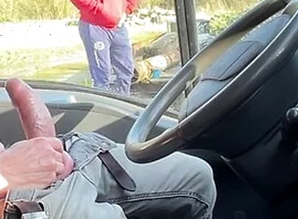 Daytime Truck Stop Meeting Inside My Truck With A Curious Encounter