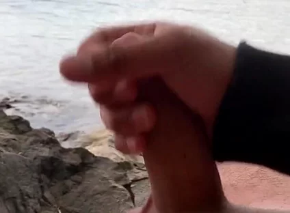 Young Solo Jerk at Lake