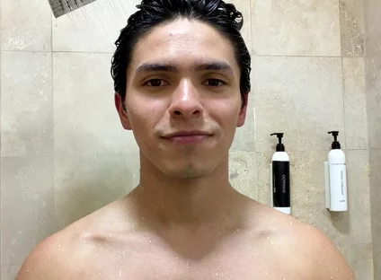 Flexing My Muscles in the Showers