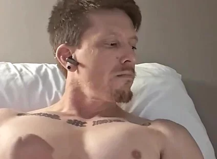 Muscular Guy Jerks off Solo with Massive Cumshot