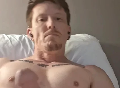 Muscular Guy Jerks off Solo with Massive Cumshot