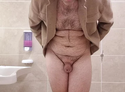 All Naked in Pubblic Bathroom