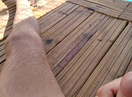 Delicious Cum From Big Cock in the Chill Out Pool