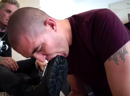 Master boots licking