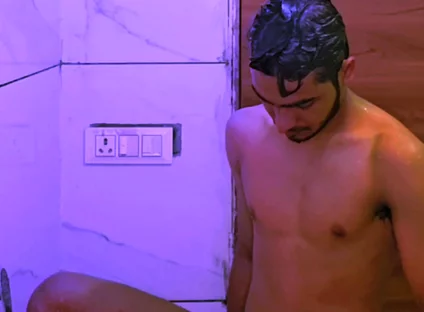 Young Boy Naked Having Fun