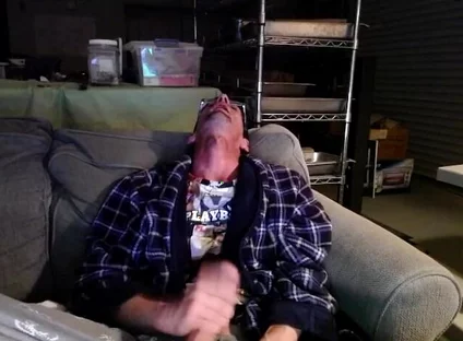 Masturbating
