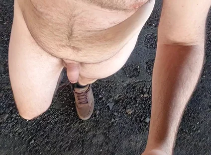 Walking All Naked Outdoors