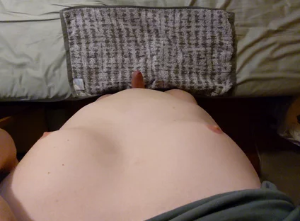 Hands-free Edging: Wide Angle POV Horny Air Humping by Hairless Virgin with Phimosis