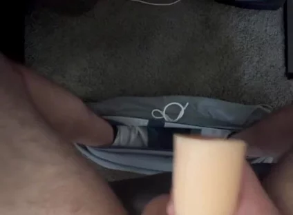 Playing with the Toy Under the Office Desk