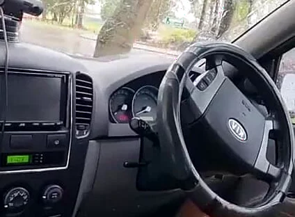 Naked in the Car