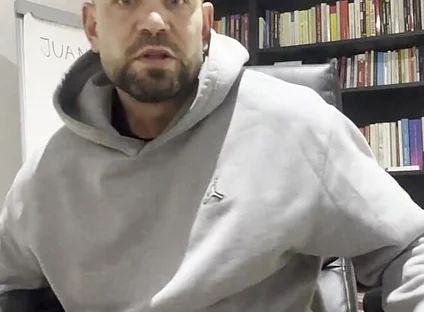 Young Man Masturbates in His Office