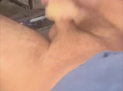 Playing with Toy Under Office Desk