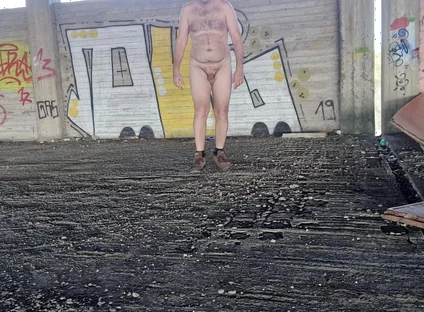 All Naked in Street