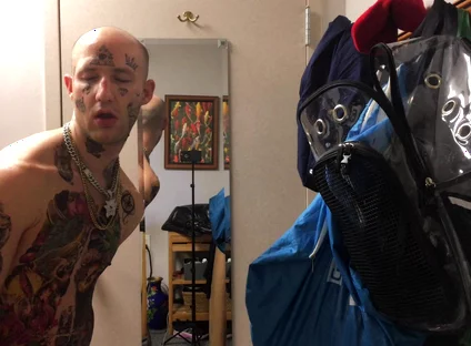 Face Tatted Masturbator