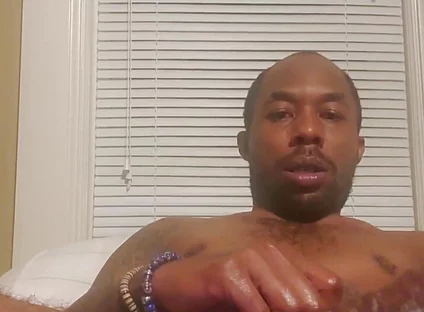 BBC stroking hard dick